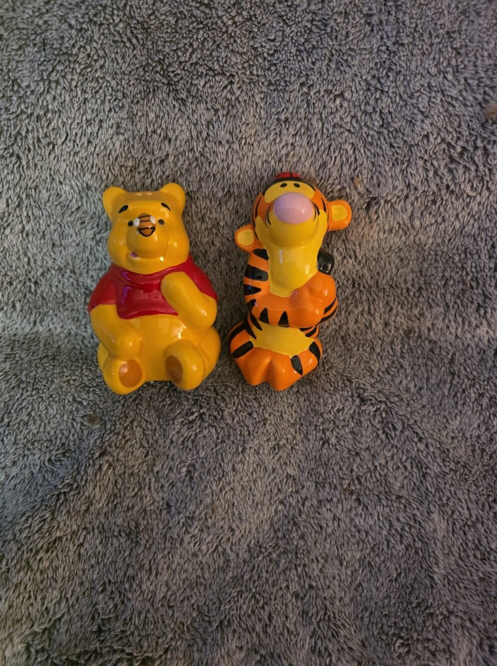 Vintage Winnie The Pooh And Tigger Salt And Pepper Shakers